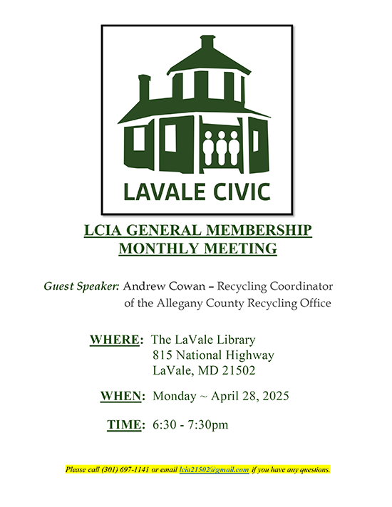 April 28, 2025 General Membership Monthly Meeting Informational Flyer